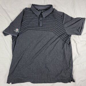 Under Armour Mens 2XL Dark Gray Polo Shirt John Hall Cup 2018 Outdoor Summer